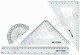 BUROMAX Set de rigle pentru desen liniar - 25cm 